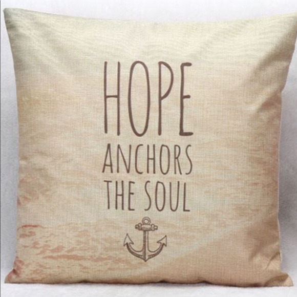 Other - (3) HOPE ANCHORS THE SOUL PILLOW COVERs